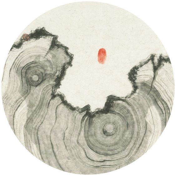 新中式意境水墨图案地毯贴图-高端定制