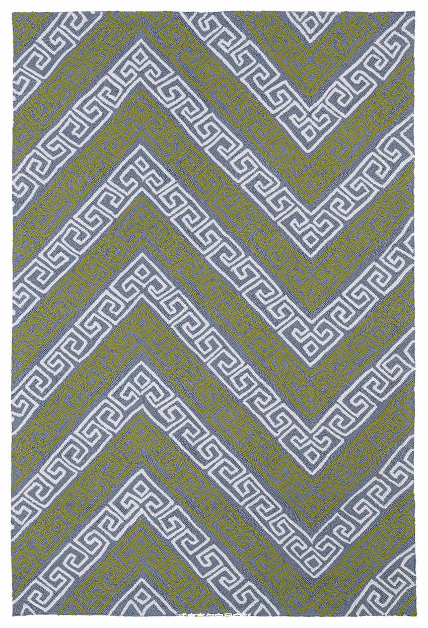 新中式古典灰色几何图形地毯贴图