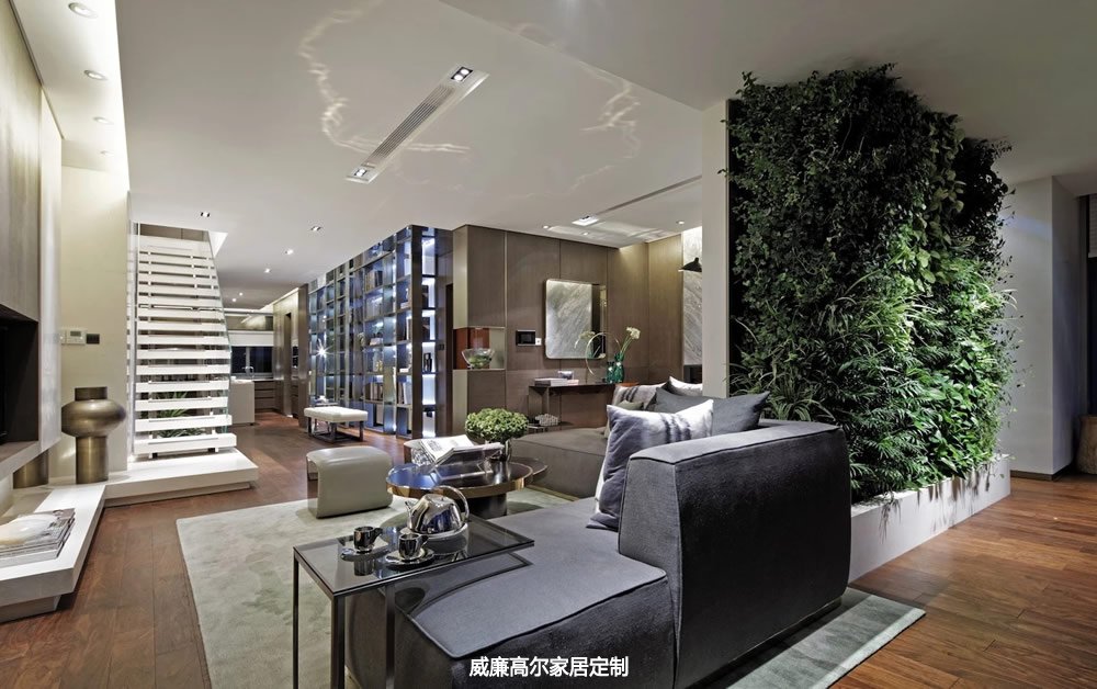 上海A3户型样板房客厅卧室地毯案例效果图