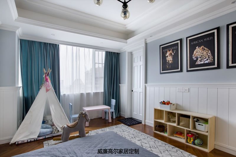 北欧现代住宅客厅地毯案例效果图-雍城世家