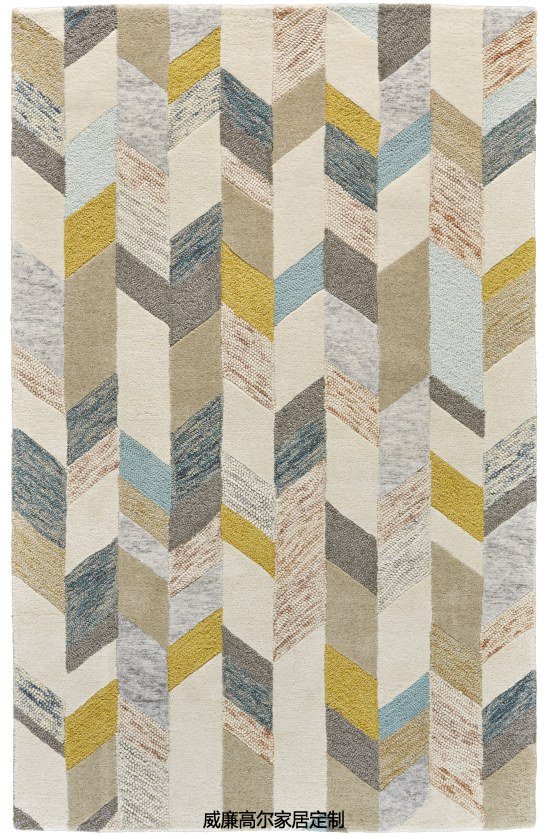 北欧风格几何图形地毯贴图