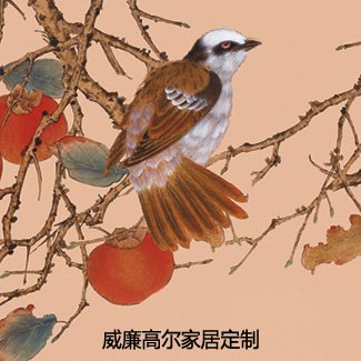 中式田园工笔花鸟装饰-7