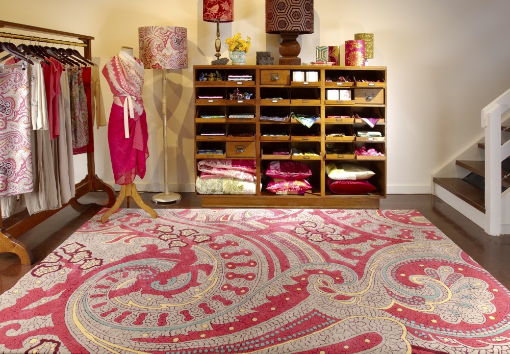 新中式风格红色龙纹地毯贴图