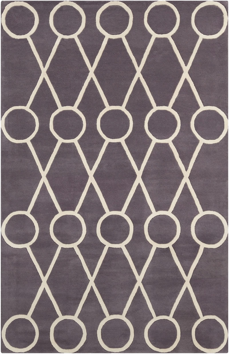 现代简约风格紫色几何图案地毯贴图