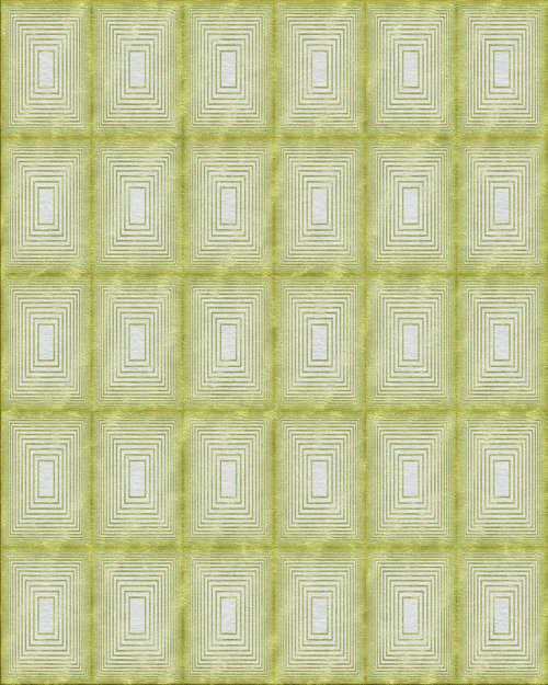 现代简约灰绿色几何图案地毯贴图