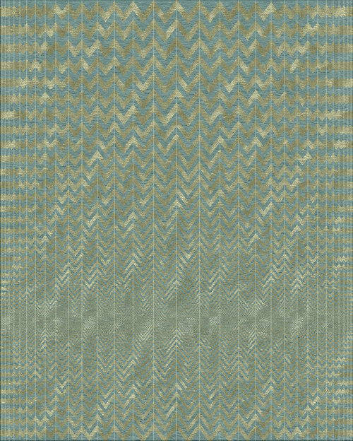 现代简约灰绿色波纹几何图案地毯贴图