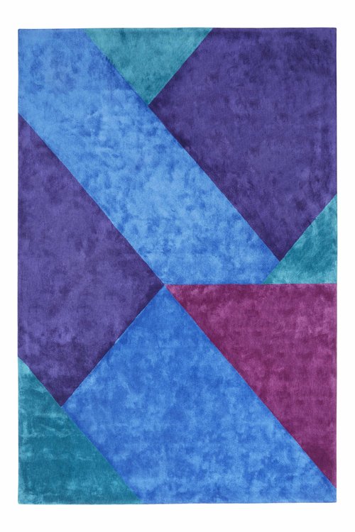 现代简约几何拼色图案地毯贴图