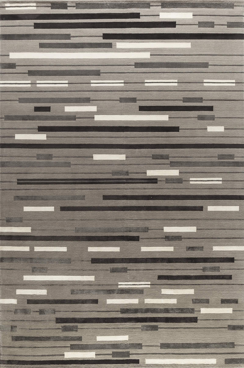 现代风格灰色几何条纹地毯贴图