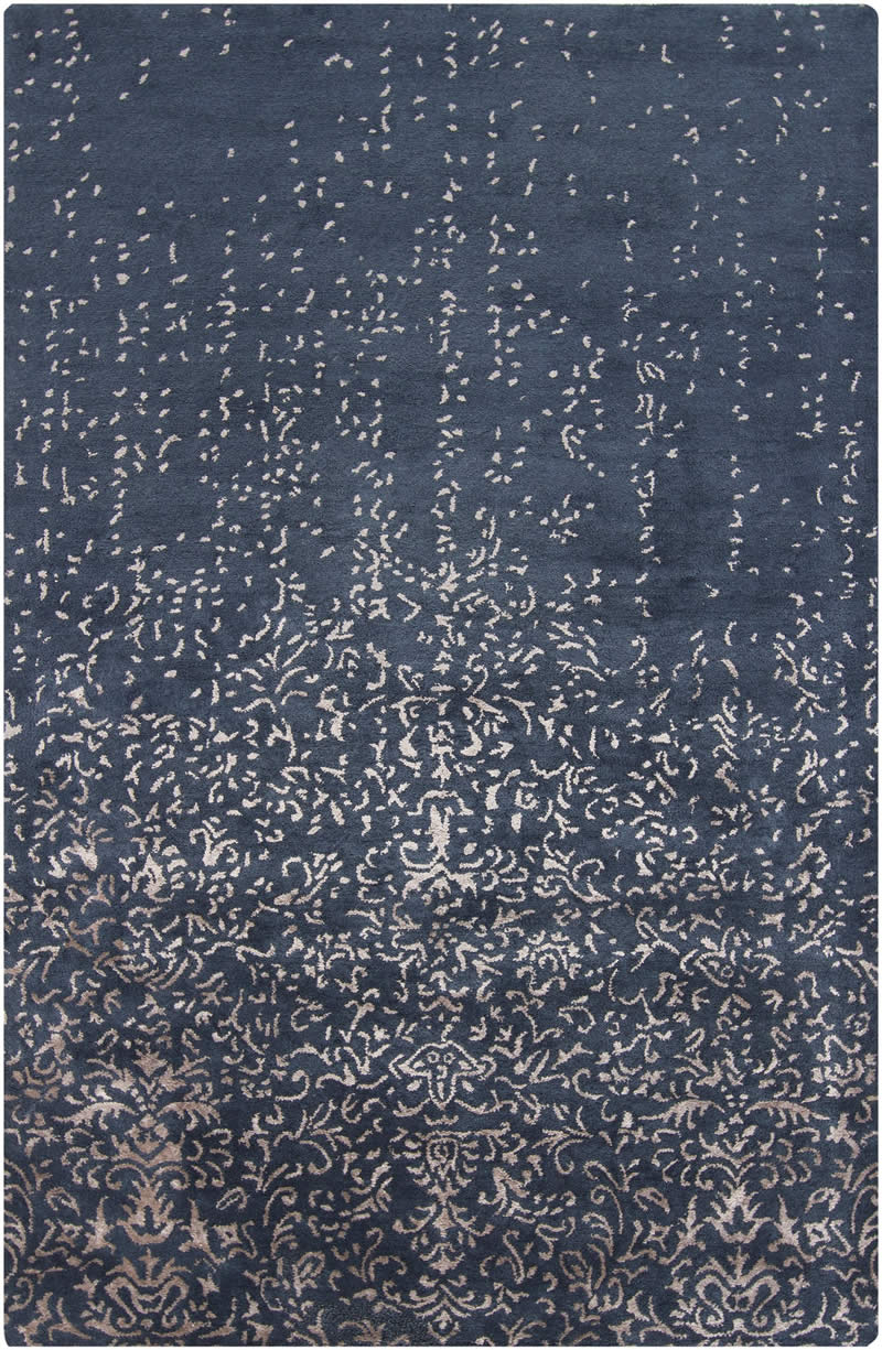 现代美式蓝色抽象纹理地毯贴图
