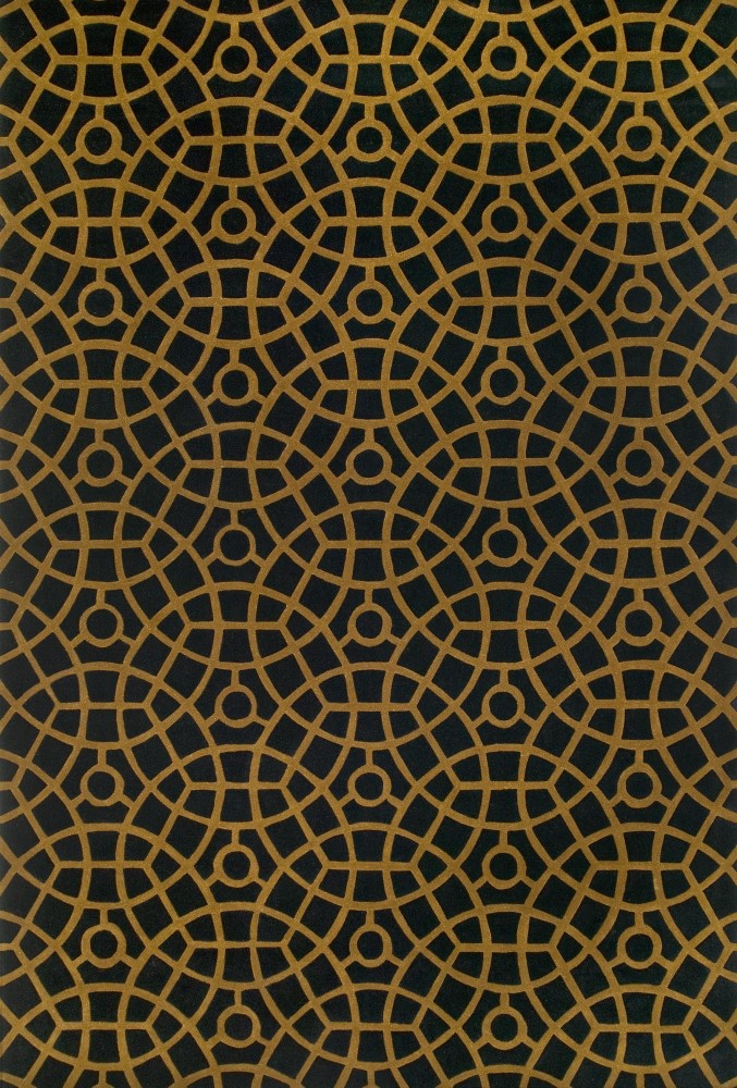 新中式圆形几何图案地毯贴图