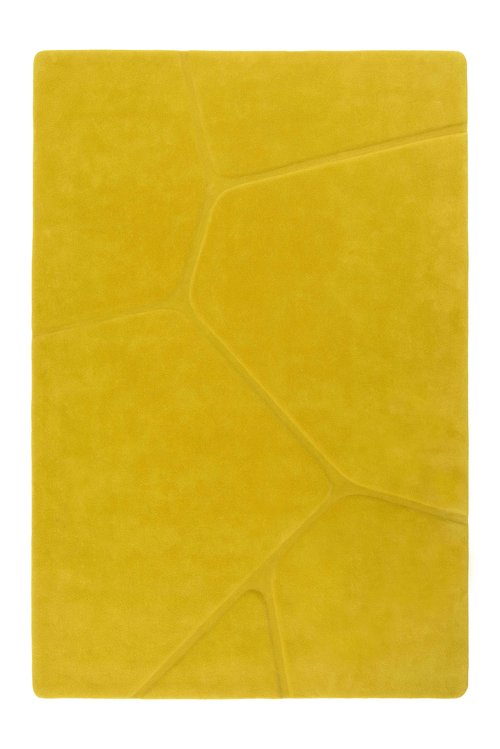 现代风格黄色纯色简单地毯贴图