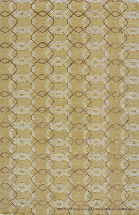 现代风格浅黄色简单几何图案地毯贴图