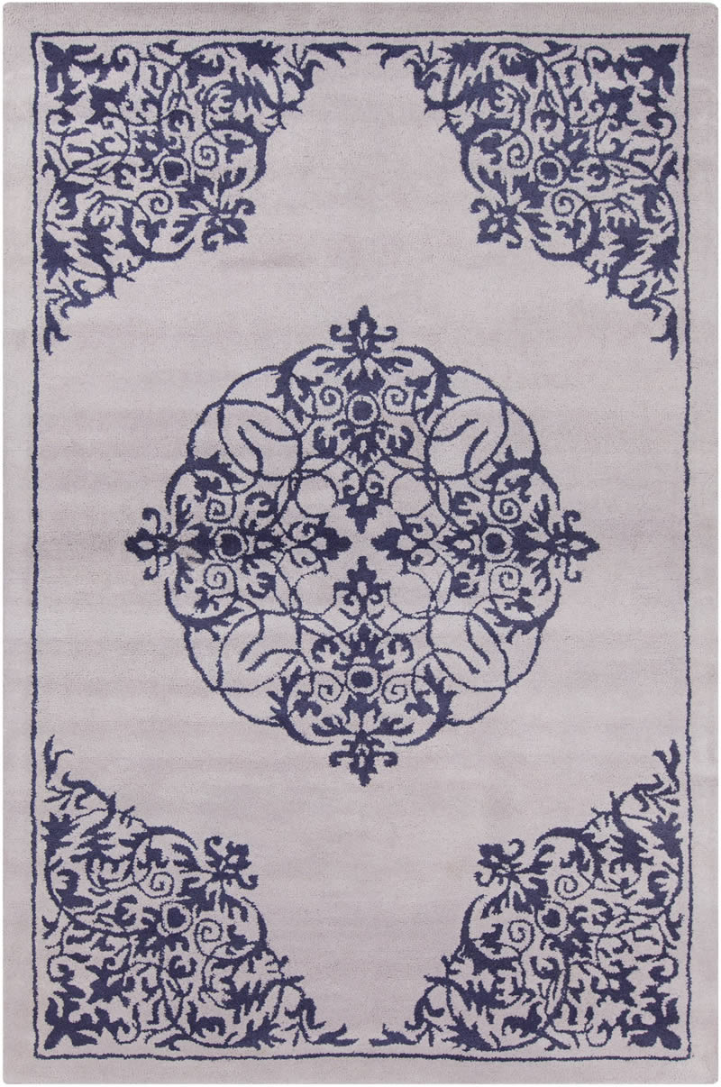 新中式浅紫色花纹图案地毯贴图