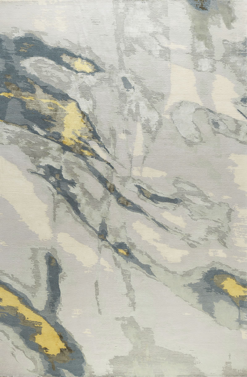 现代风格浅灰色抽象图案地毯贴图