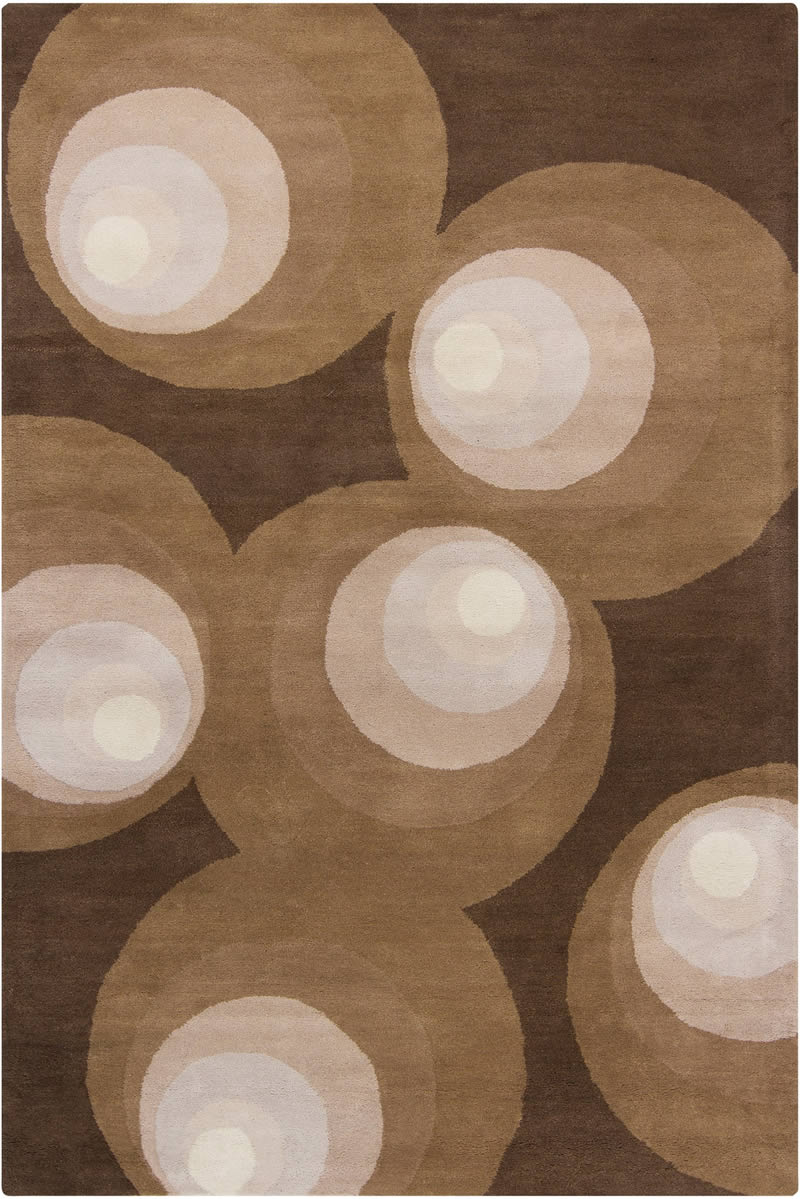 现代风格浅咖色圆圈图案地毯贴图