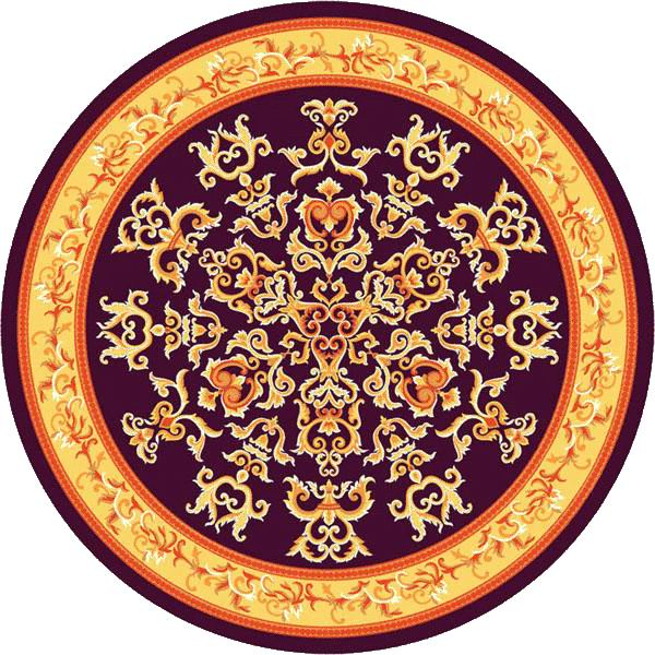 欧式风格圆形花纹图案地毯贴图