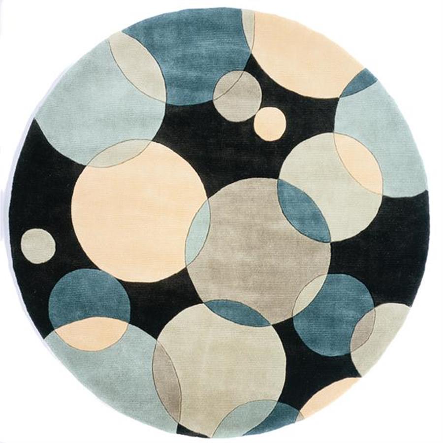 现代风格圆形图案圆形地毯贴图