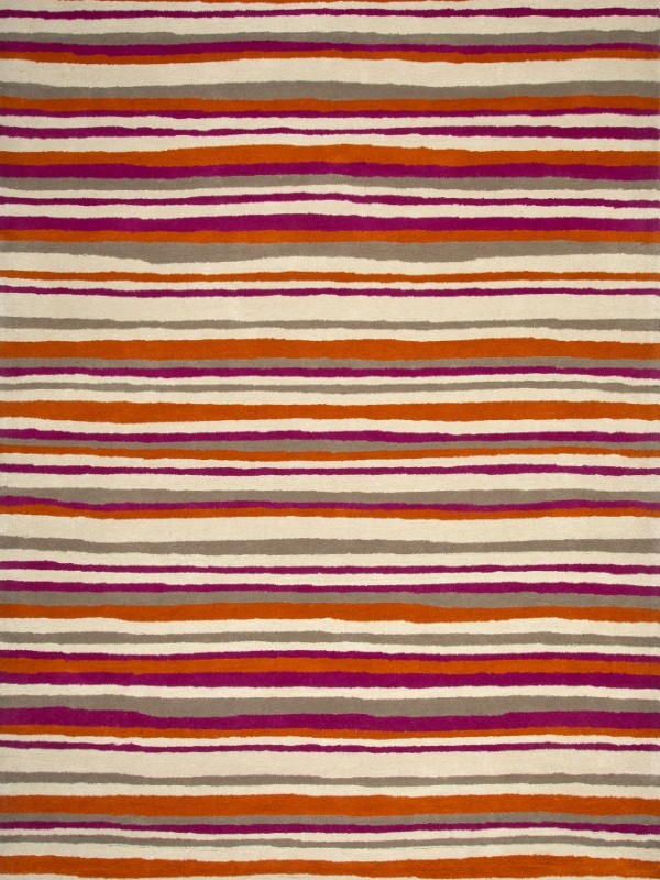 现代风格彩色条纹图案地毯贴图