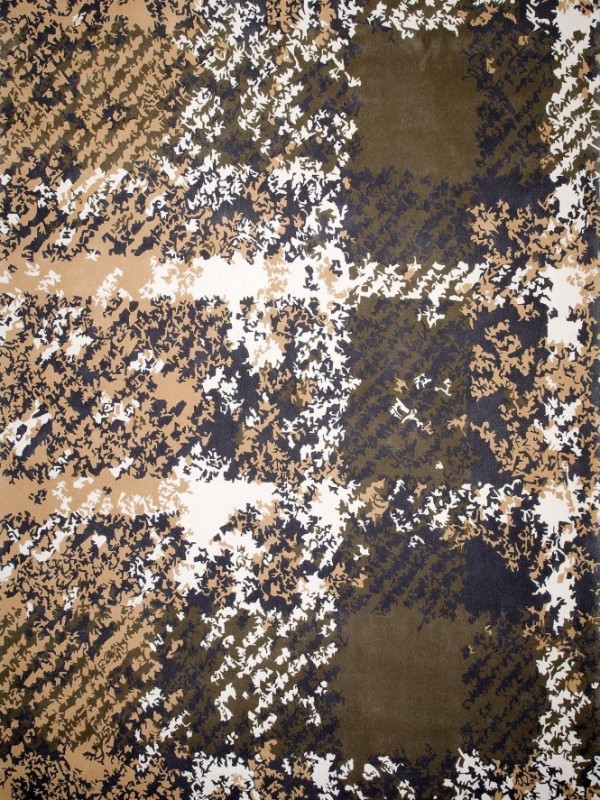 现代风格深浅咖色抽象图案地毯贴图