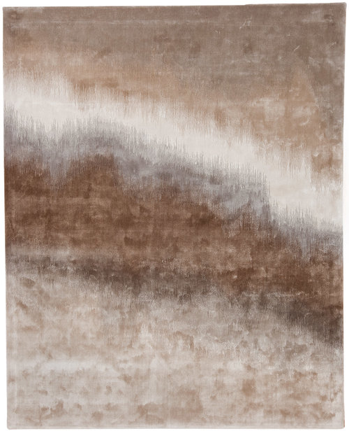 现代风格咖色渐变抽象图案地毯贴图