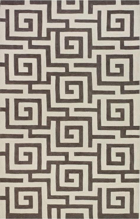 新中式风格咖色几何图案地毯贴图