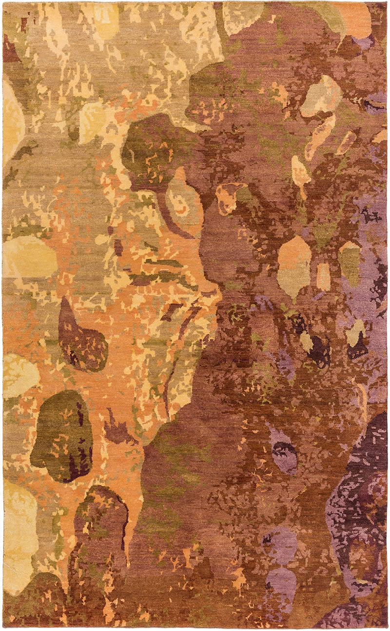 现代风格抽象图案地毯贴图-高端定制