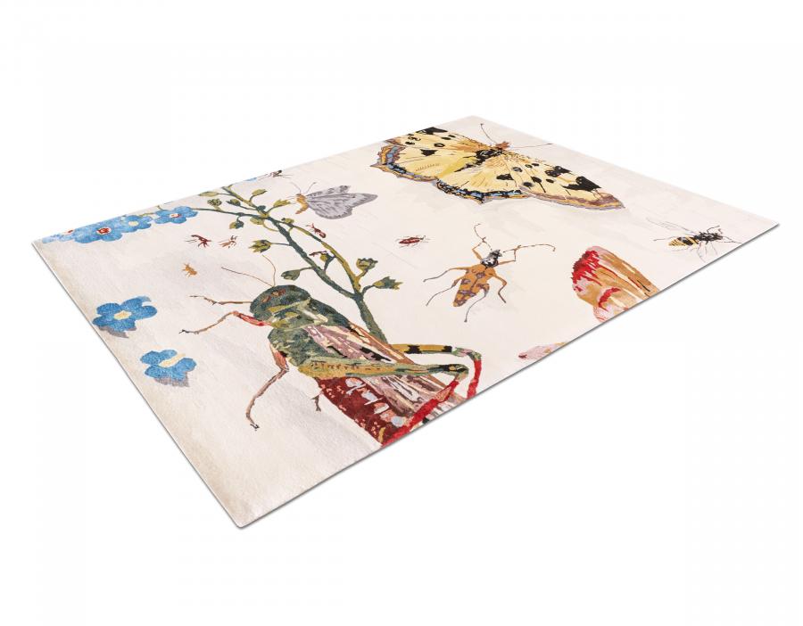 新中式蝴蝶昆虫图案地毯贴图-高端定制-3