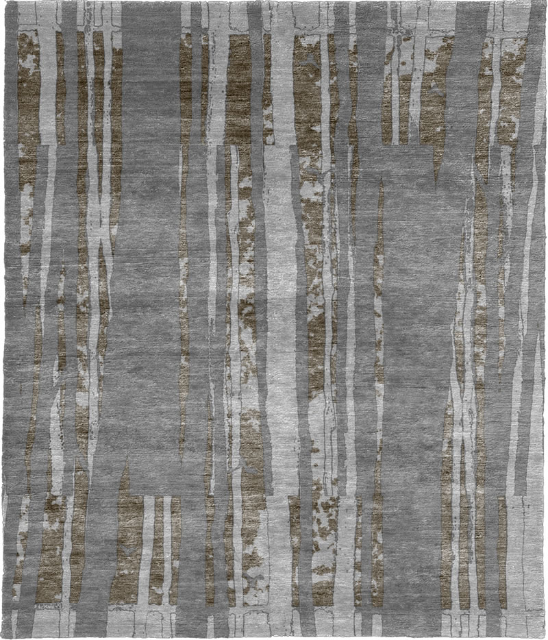 现代美式灰色简单图案地毯贴图-高端定制