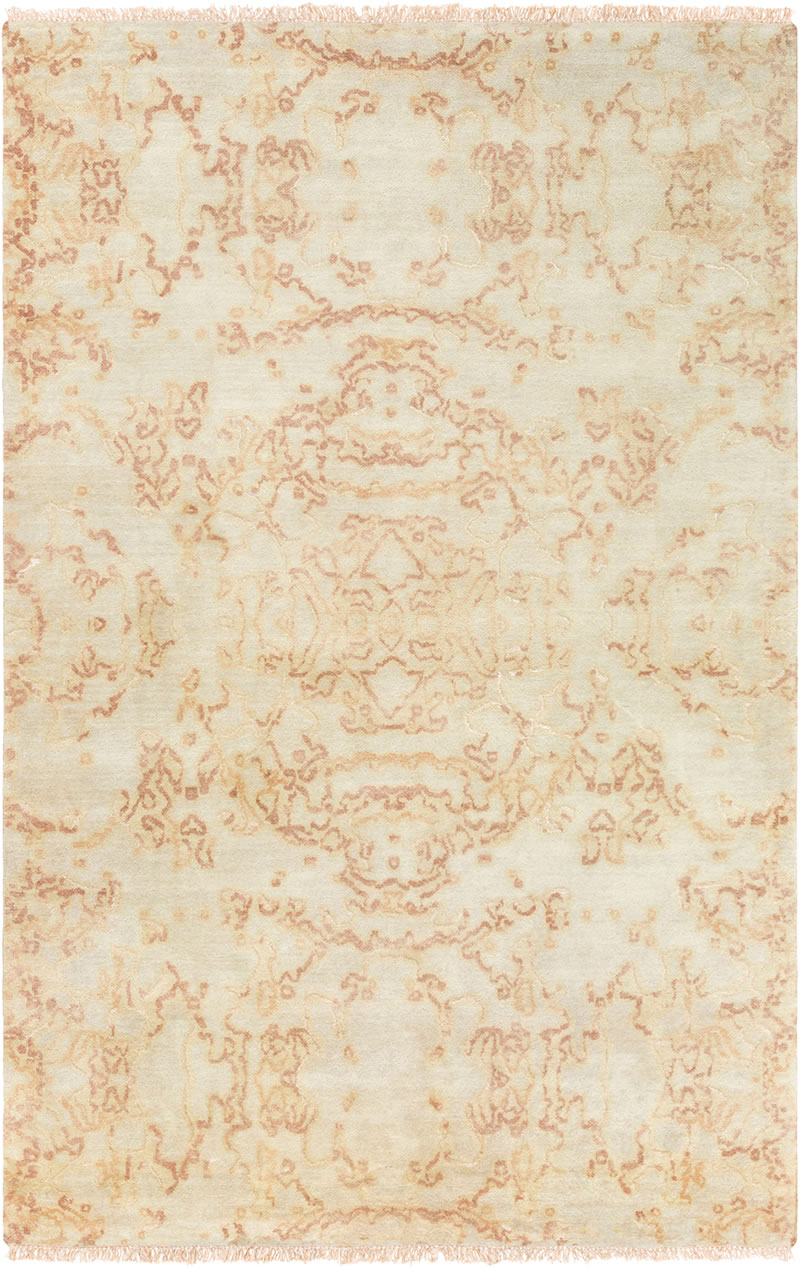 现代美式米咖色抽象图案地毯贴图-高端定制