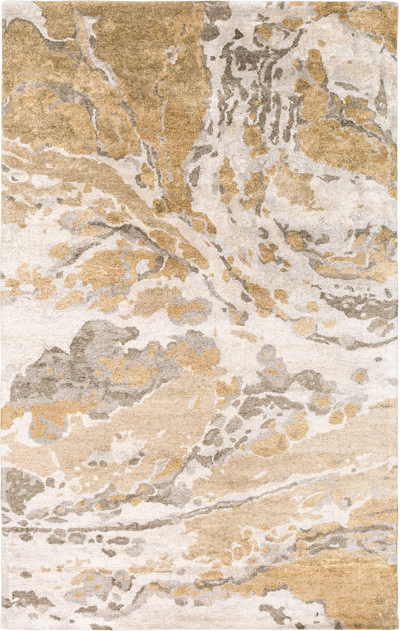 美式土黄色抽象图案地毯贴图-高端定制
