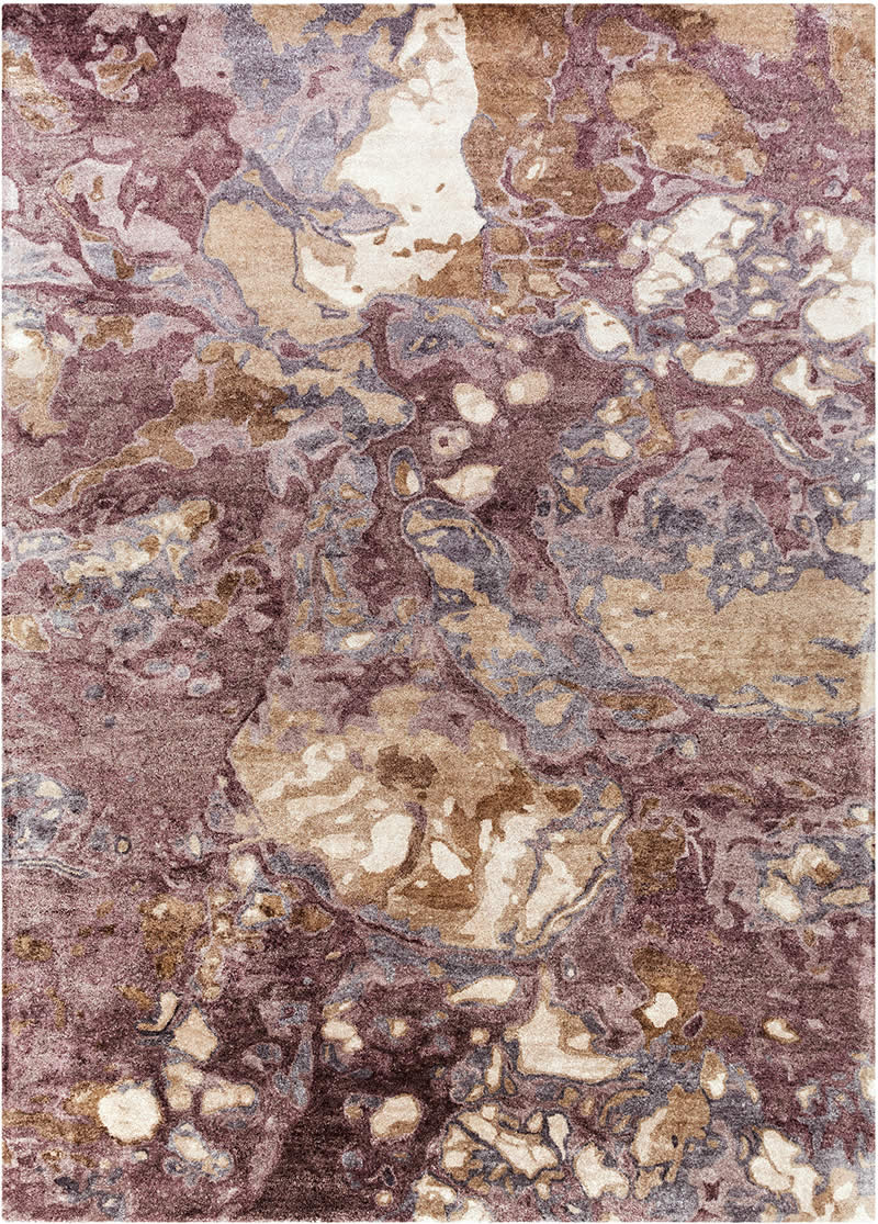 美式紫色抽象图案地毯贴图-高端定制