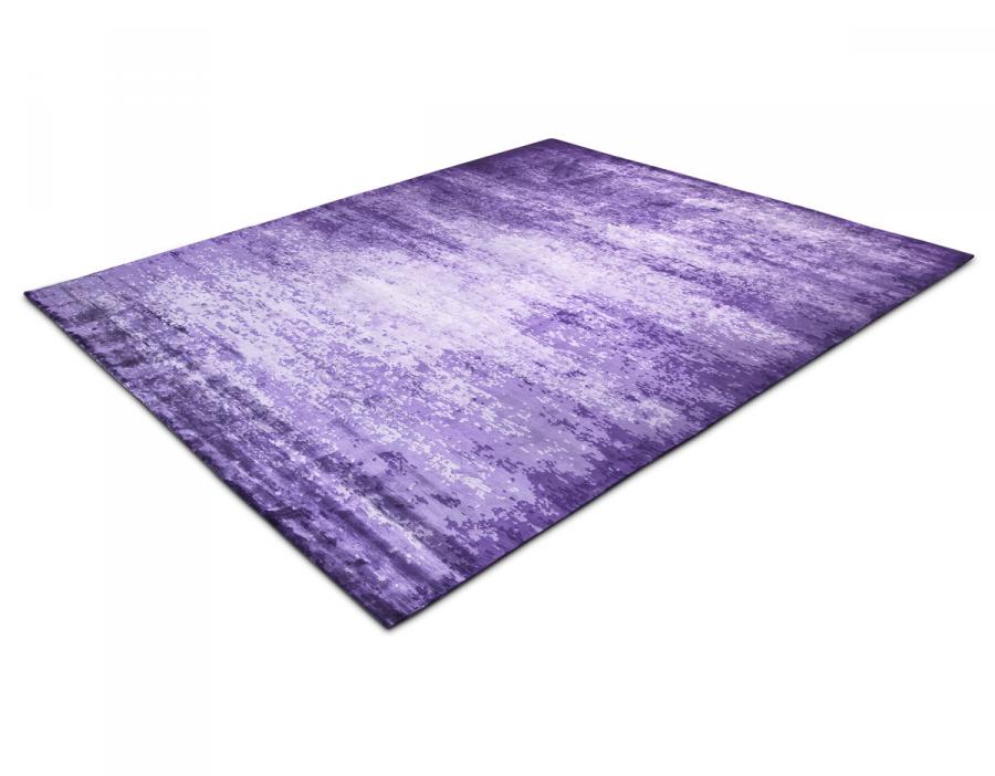 新中式紫色抽象图案地毯贴图-高端定制