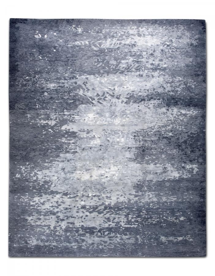 新中式墨色抽象图案地毯贴图-高端定制