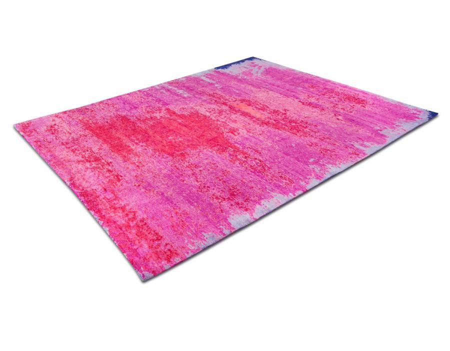 新中式粉色抽象图案地毯贴图-高端定制-2