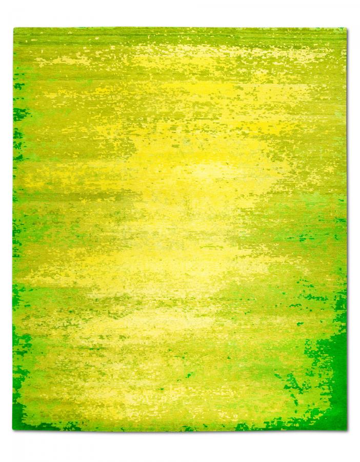 新中式绿色抽象图案地毯贴图-高端定制-2