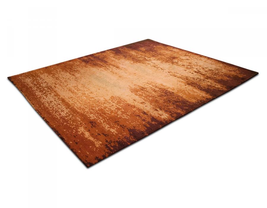新中式咖啡色抽象图案地毯贴图-高端定制