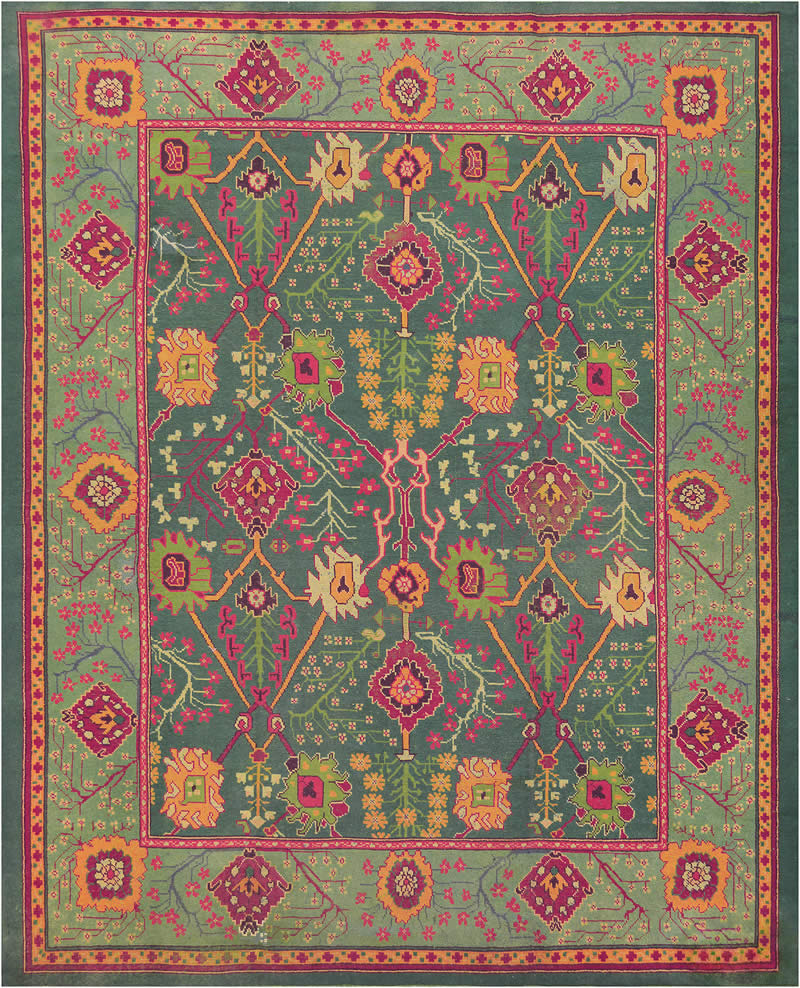 美式风格复古花纹图案地毯贴图-高端定制-3