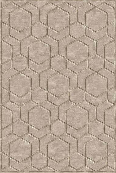 新中式风格灰色几何纹理地毯贴图