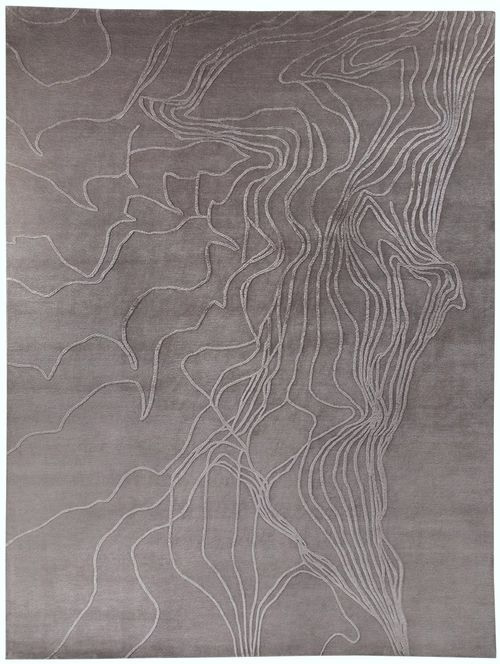 新中式灰色抽象纹理图案地毯贴图
