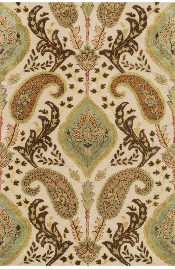 美式简单波西米亚花纹图案地毯贴图-高端定制-2