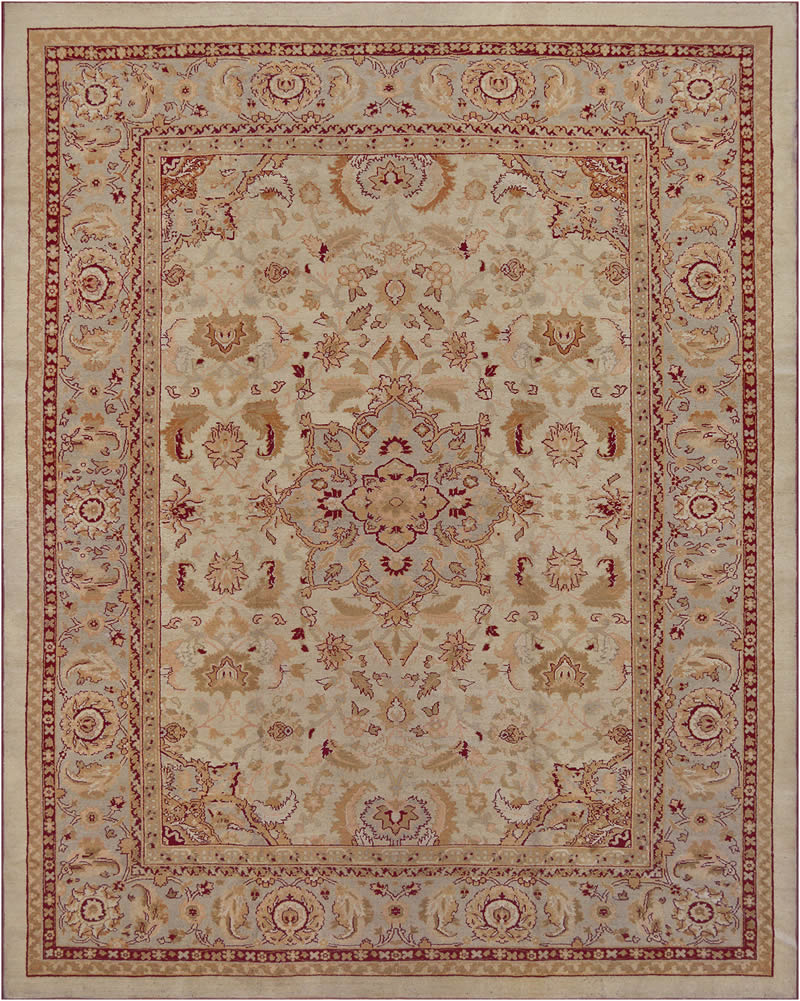 美式风格浅色花纹图案地毯贴图-高端定制