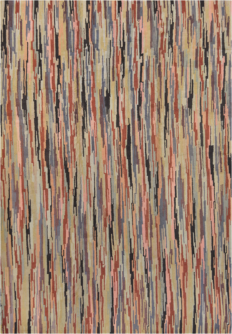 现代风格彩色不规则纹理图案地毯贴图-高端定制