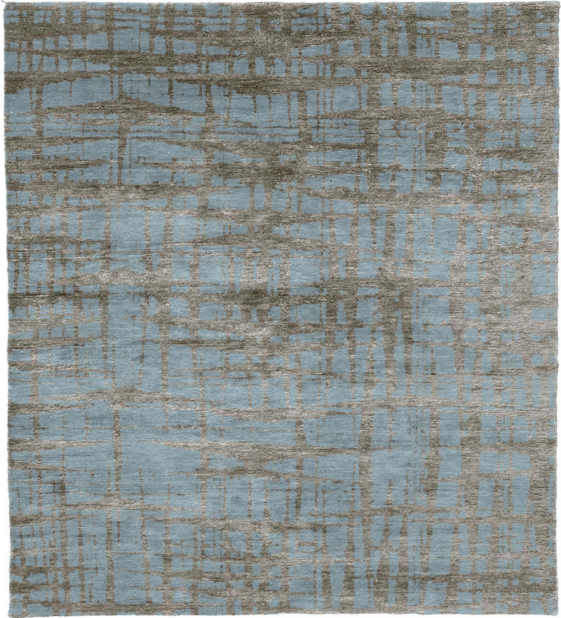 美式风格蓝灰色几何纹理地毯贴图