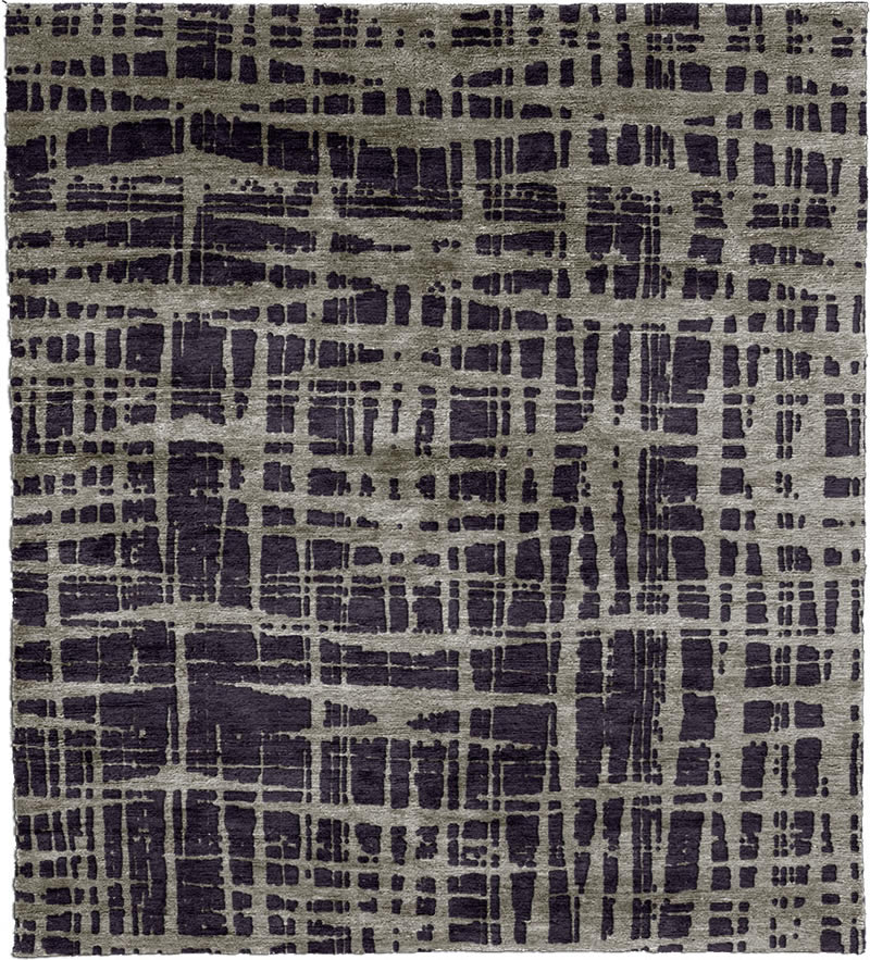 美式风格紫灰色几何纹理地毯贴图