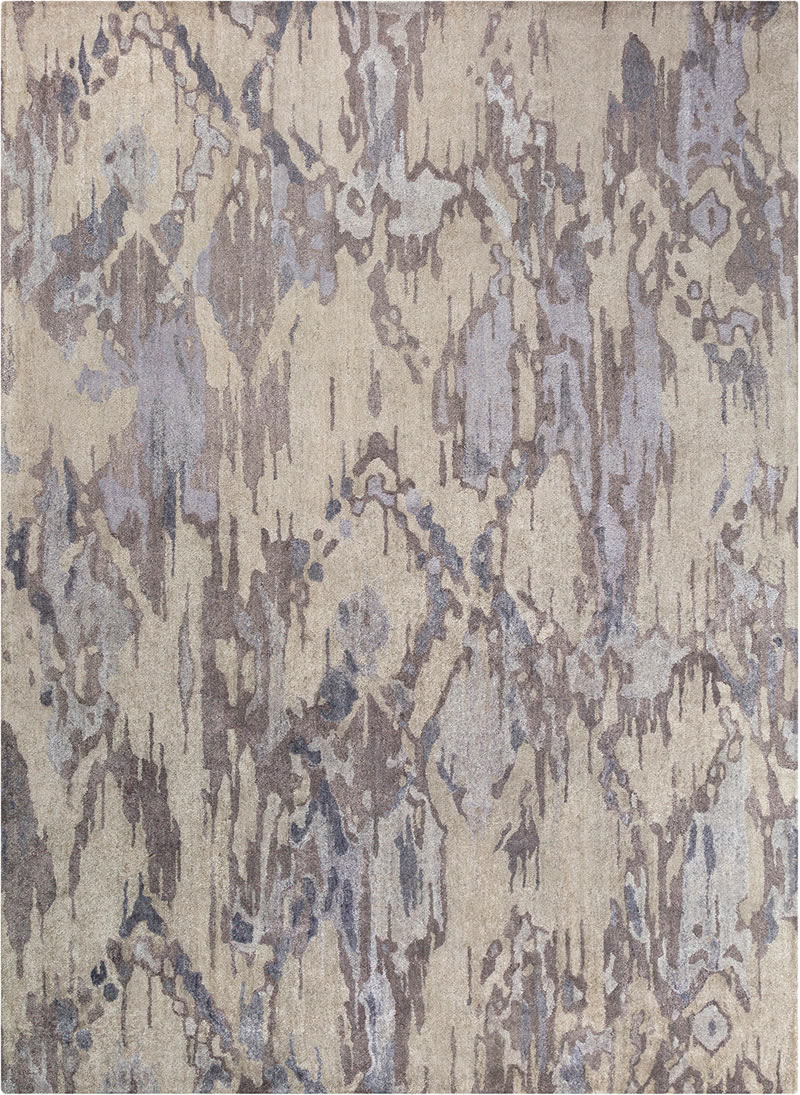 现代美式灰咖色抽象图案地毯贴图