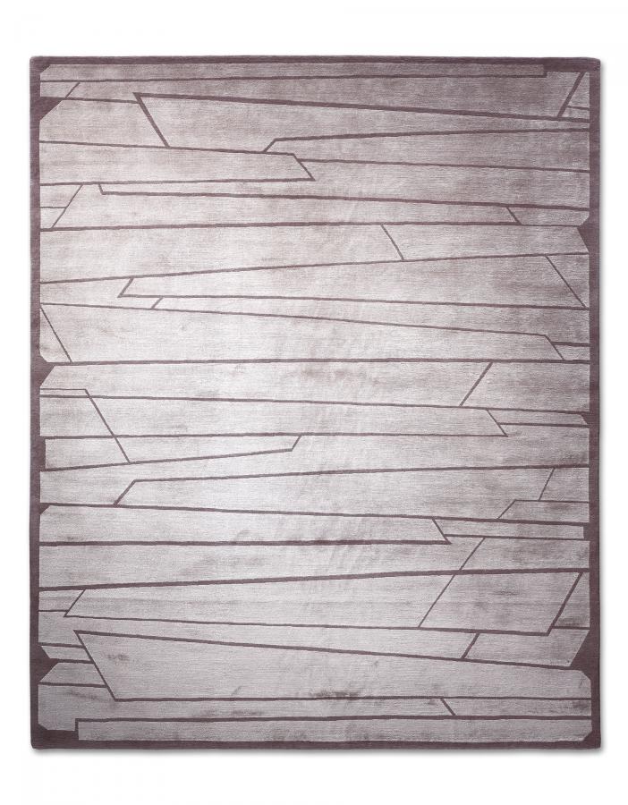 新中式浅紫灰色简单几何图案地毯贴图