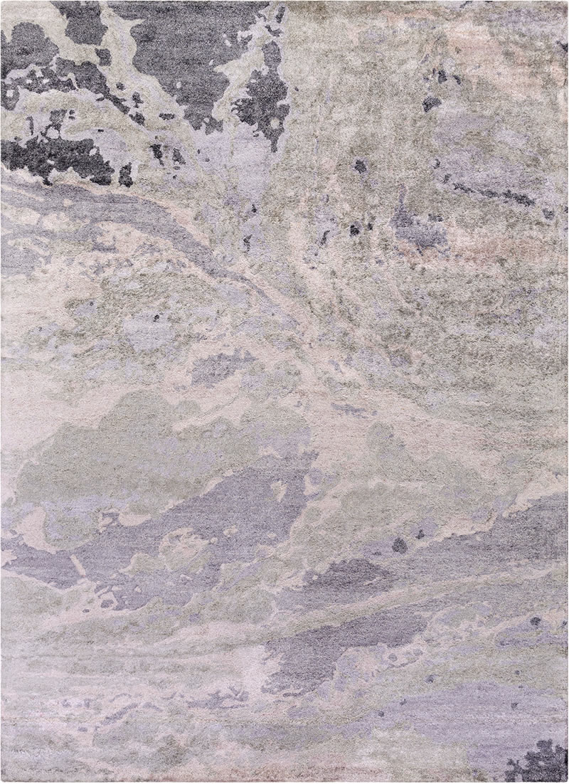 现代美式紫灰色抽象图案地毯贴图-高端定制