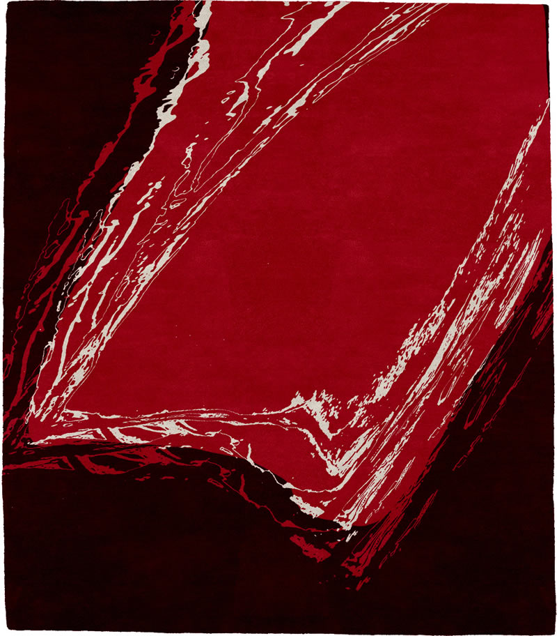 现代风格暗红白色创意地毯贴图