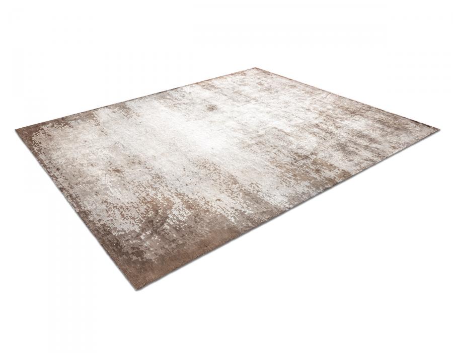 新中式白咖色抽象图案地毯贴图-高端定制