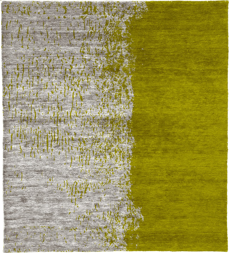 现代风格黄灰色简单抽象图案地毯贴图